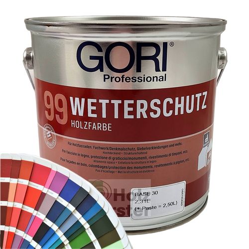 GORI 99 Wetterschutz Holzfarbe RAL Sonderfarbtöne, Farb und Mengenwahl